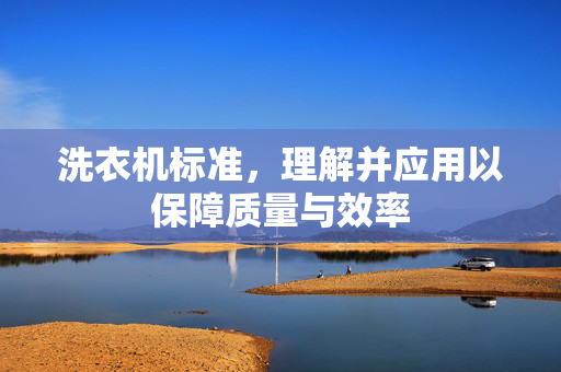 洗衣机标准，理解并应用以保障质量与效率